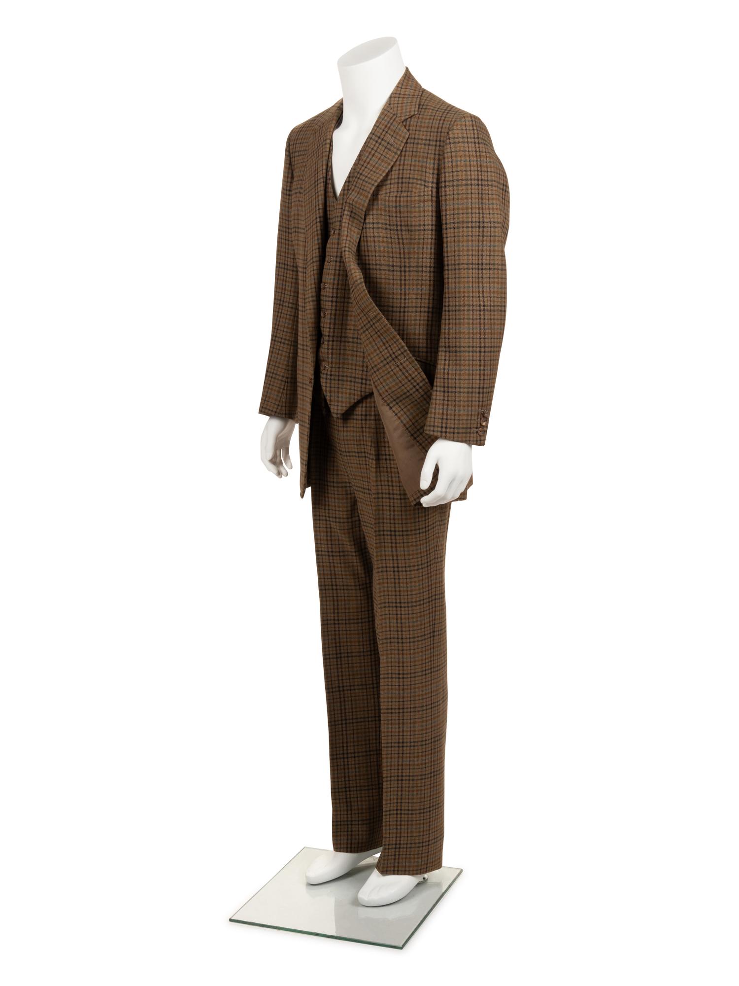 Huntsman and Sons Tailored Three-Piece Suit, Worn By Rex Harrison, 1984