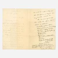 [African-Americana] Olmsted, Frederick Law Autograph Letter, signed