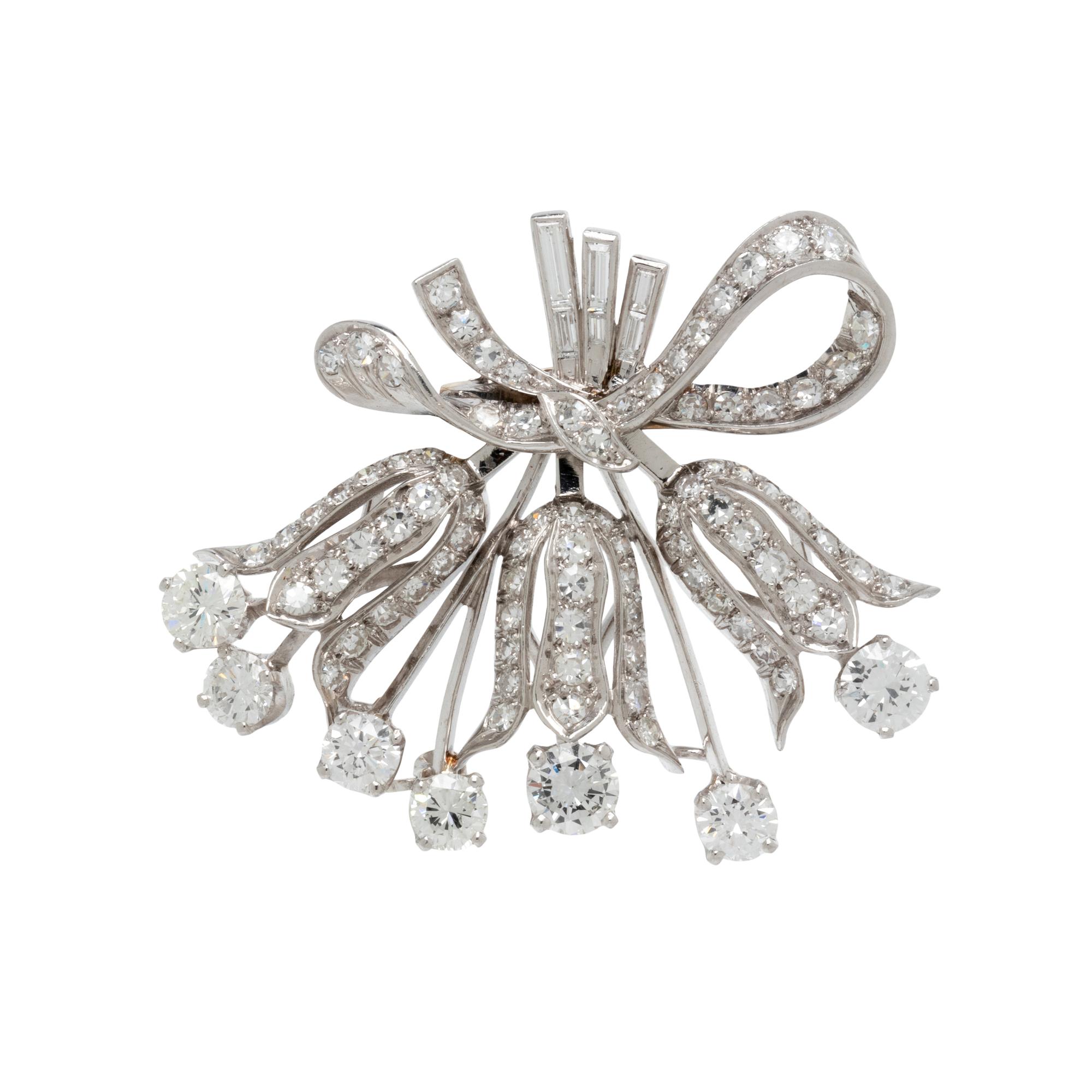 MARIANNE OSTIER, DIAMOND FLOWER BOUQUET BROOCH