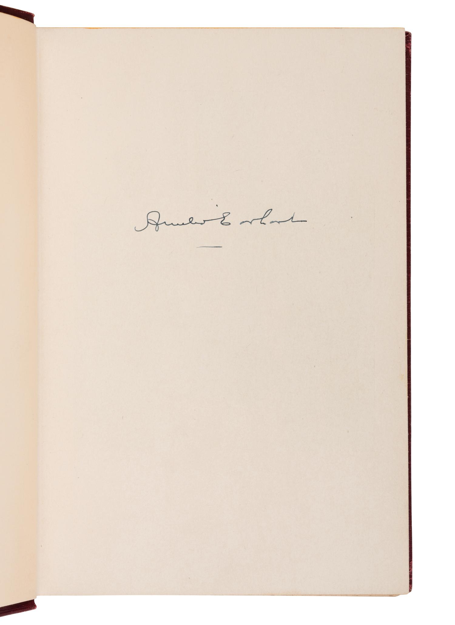 [TRAVEL & EXPLORATION]. EARHART, Amelia (1897-1937). 20 Hrs. 40 Min. Our Flight in the Friendship. New York: G.P. Putnam's Sons, 1928.