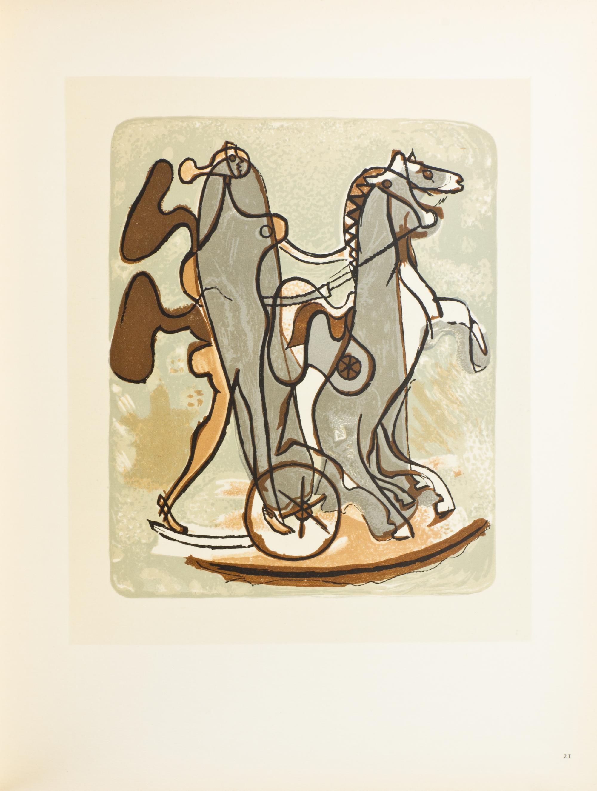BRAQUE, GEORGES. Braque lithographe. Monte Carlo, 1963. With 3 original lithos. With Georges Braque His Graphic Work. NY, 1961.