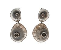 A Collection of Mid-Century Modern Sterling Silver Earclips, Nita Lustig, 11.80 dwts.