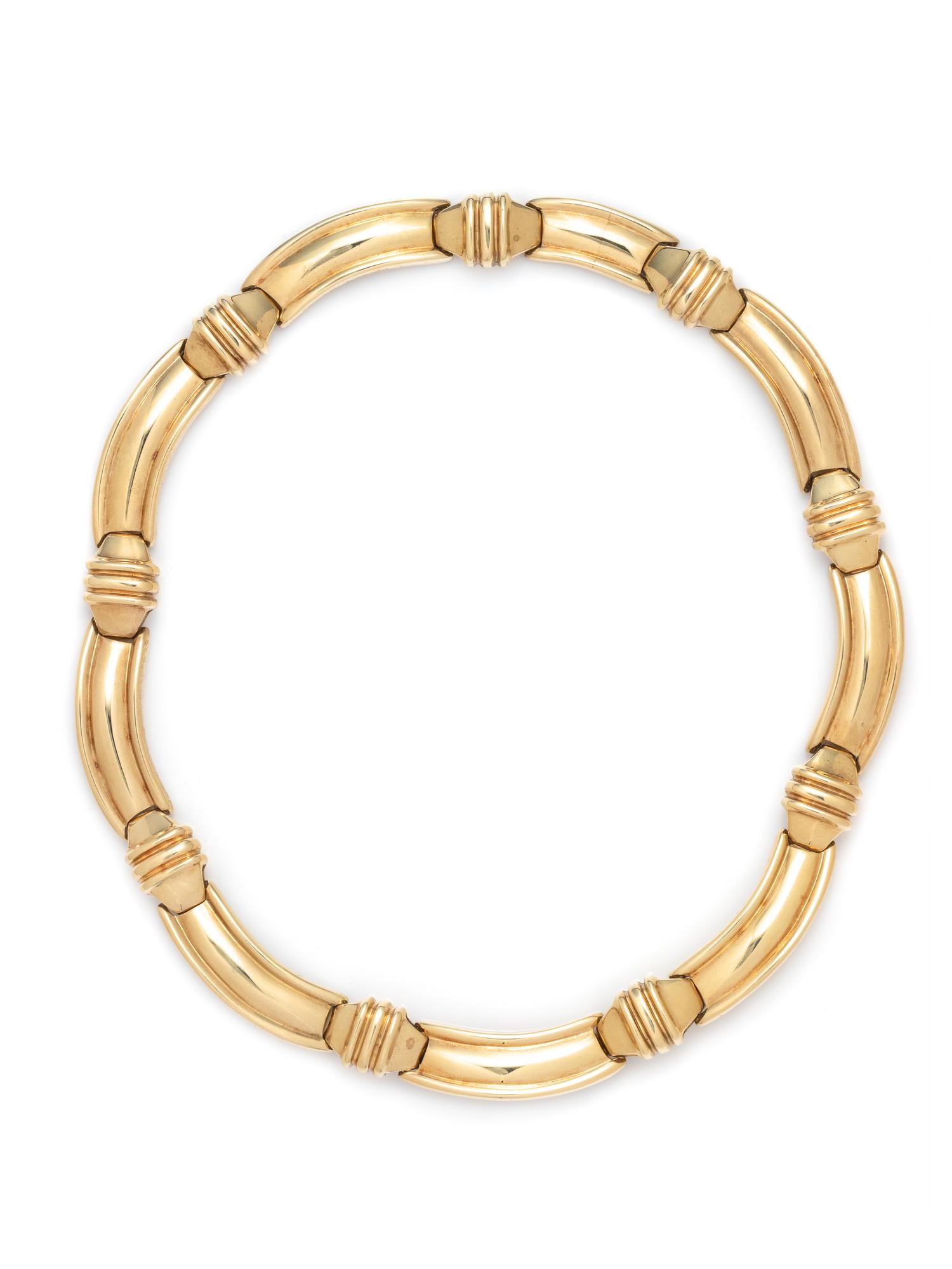 CONVERTIBLE YELLOW GOLD AND DIAMOND NECKLACE