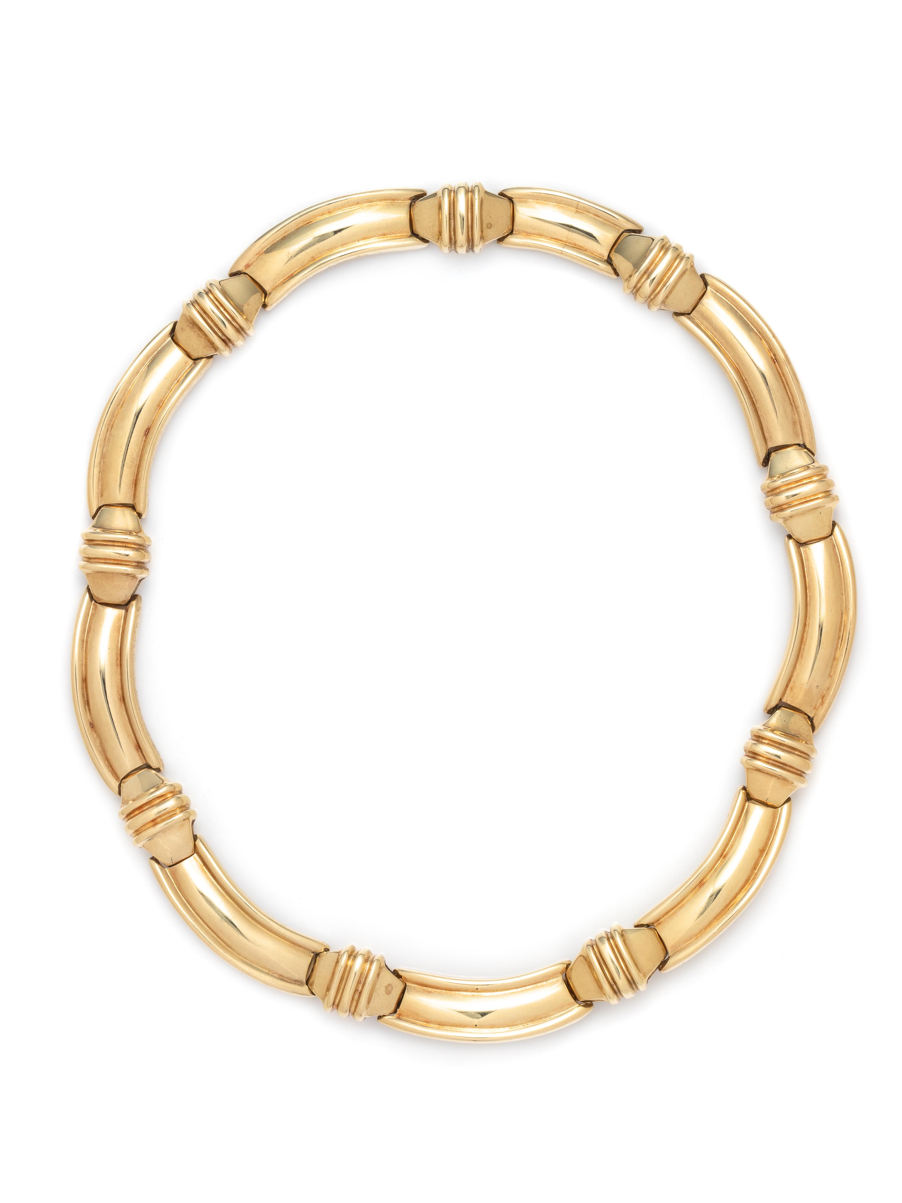 CONVERTIBLE YELLOW GOLD AND DIAMOND NECKLACE