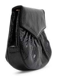 A Judith Leiber Black Skin Clutch
