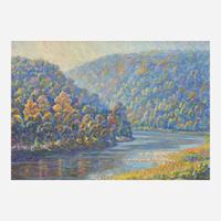 Samuel George Phillips (American, 1890–1965) Morning on the Delaware
