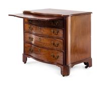 A George III Style Mahogany Serpentine-Front Chest of Drawers
