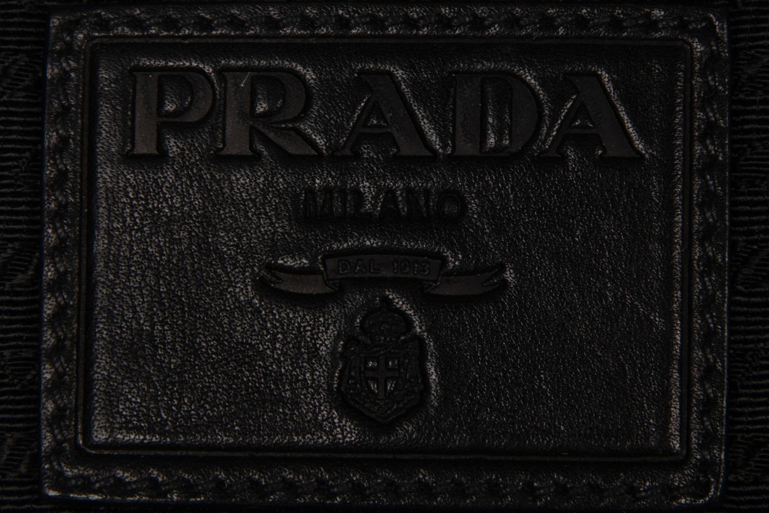 PRADA LEATHER MESSENGER BAG