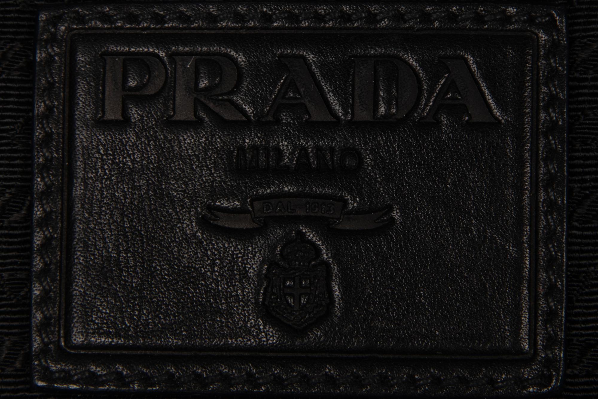 PRADA LEATHER MESSENGER BAG