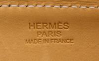 An Hermes Aqua Box Calf Paris Bombay PM Handbag, 11" x 8" x 5".