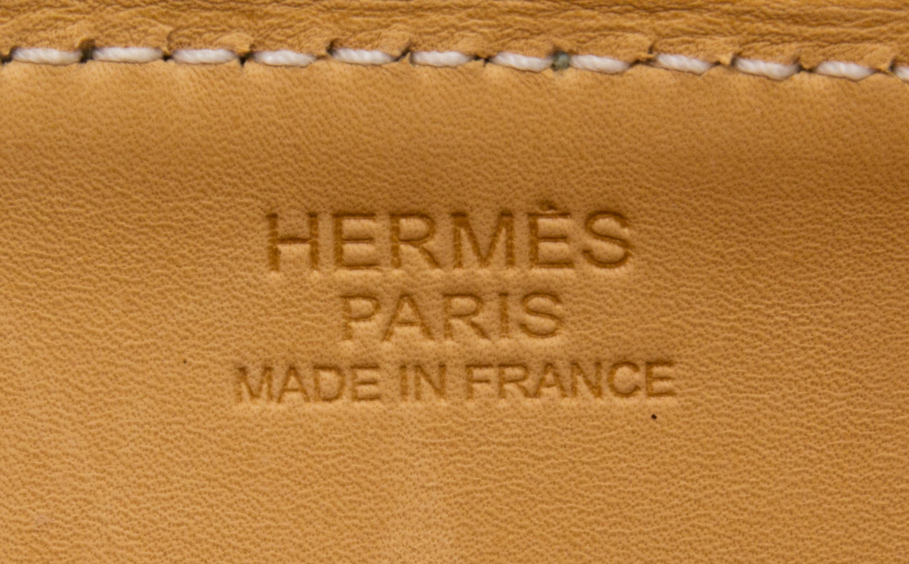 An Hermes Aqua Box Calf Paris Bombay PM Handbag, 11" x 8" x 5".