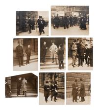 [CRIME & PUNISHMENT]. A collection of photographs documenting the infamous British murder case of Dr. Hawley Harvey Crippen (1862-1910), who was tried and executed for killing his wife.