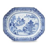 Chinese Export porcelain 'Nanking' platter 19th century