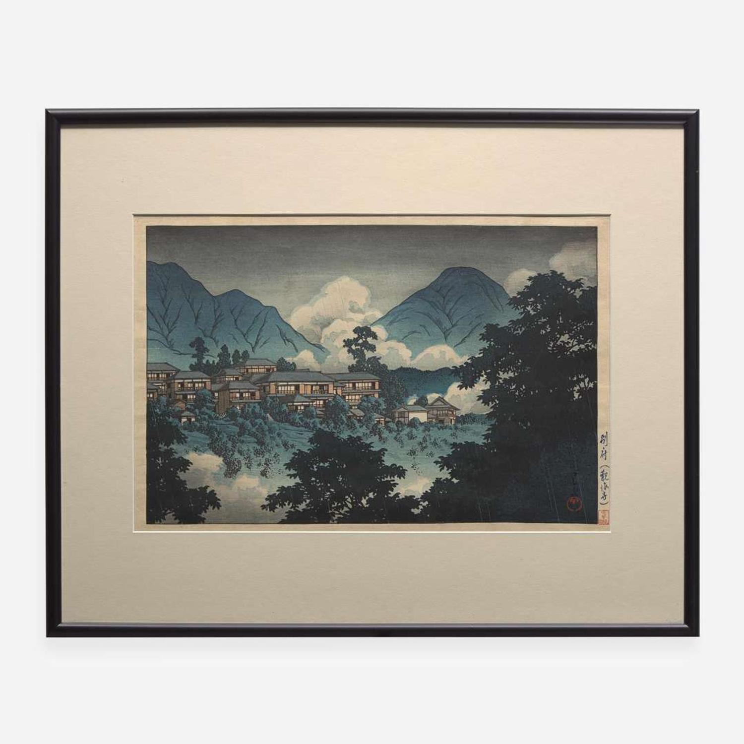 Kawase Hasui 川瀬巴水 浮世绘三幅 (Japanese b.1883-d.1957)