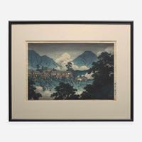 Kawase Hasui 川瀬巴水 浮世绘三幅 (Japanese b.1883-d.1957)