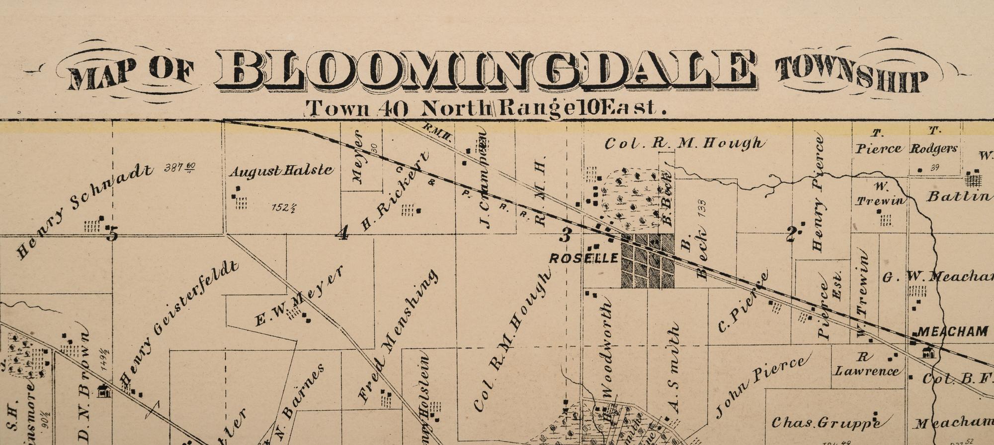 A group of 14 19th and 20th century maps, comprising: