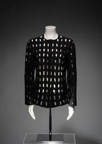 Ralph Rucci Wool Crepe Open Work Design Jacket
