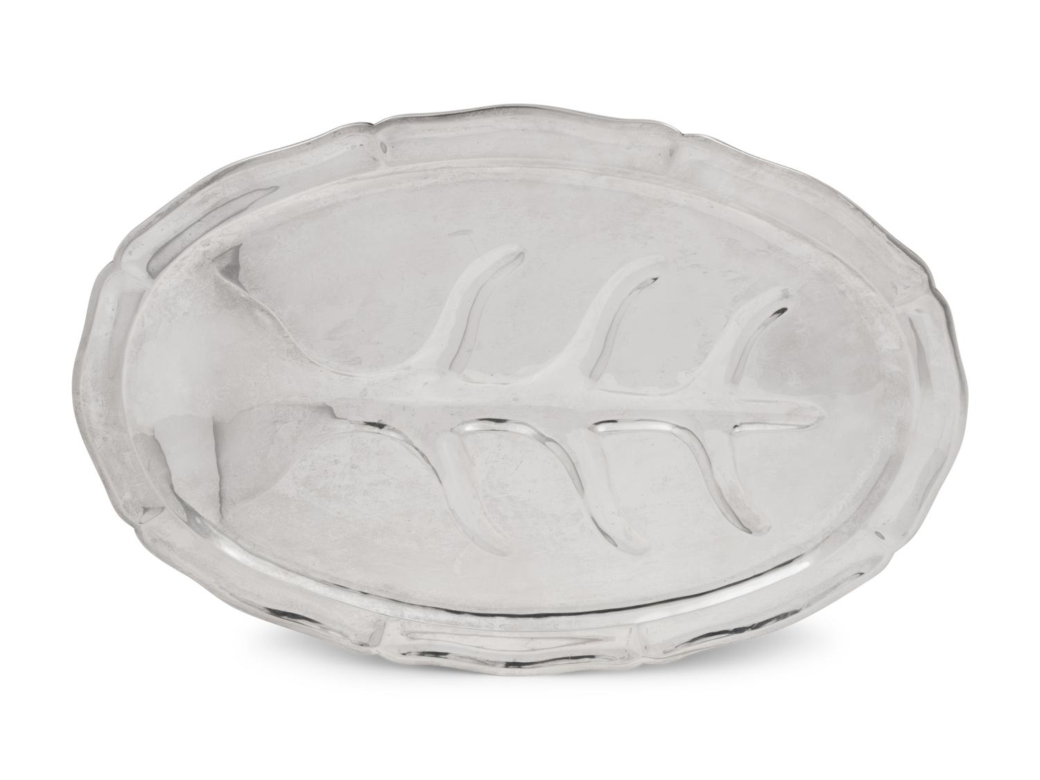 A Mexican Silver Meat Platter