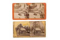 [CALIFORNIA]. A group of 9 stereoviews of California, incl. images by Lawrence & Houseworth, Pond, and Taber.