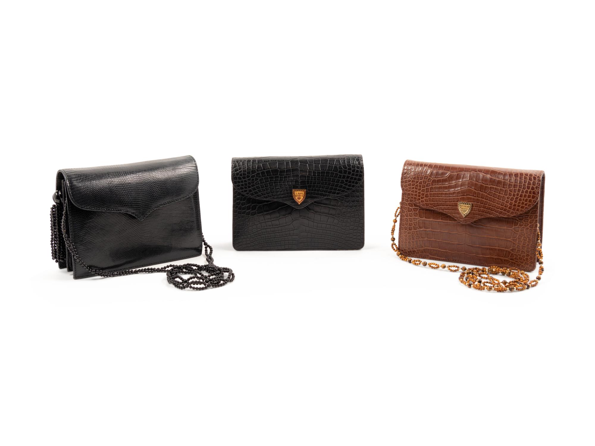 Three Lana Marks Cross Body bags, 1990-2010s