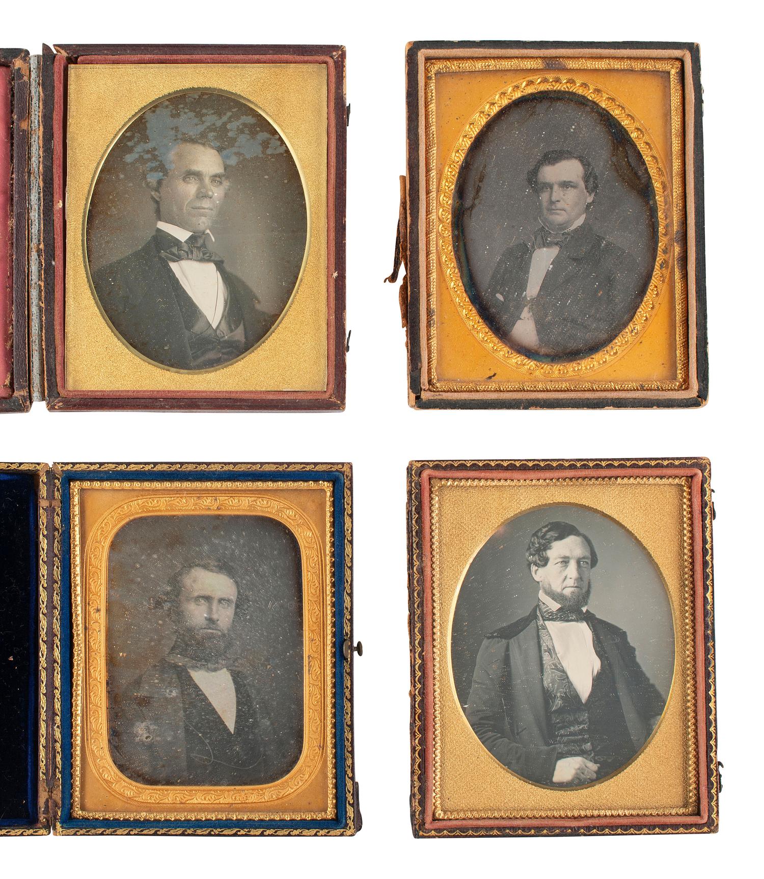 [EARLY PHOTOGRAPHY]. 23 quarter plate daguerreotypes featuring men of varying ages.