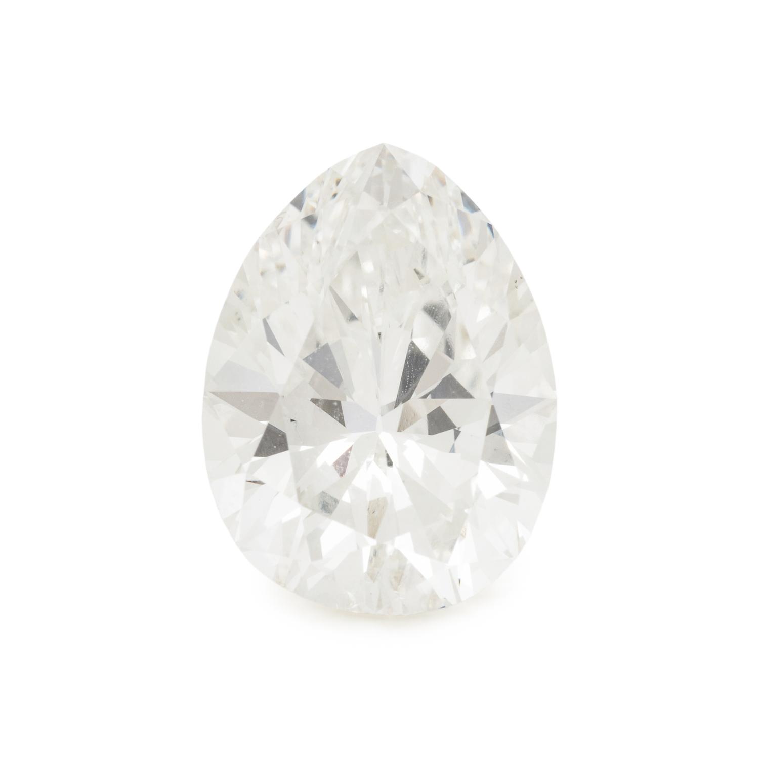 4.07 CARAT PEAR BRILLIANT CUT DIAMOND