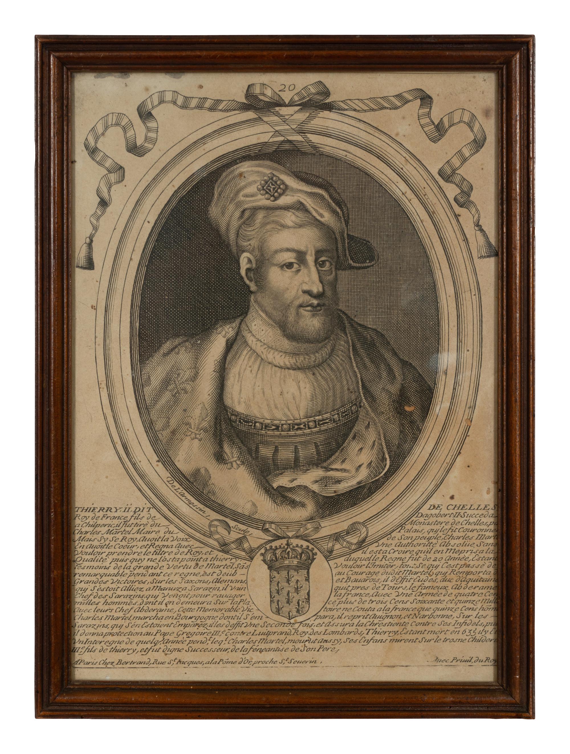 A Set of Twenty-Two Framed French Engravings