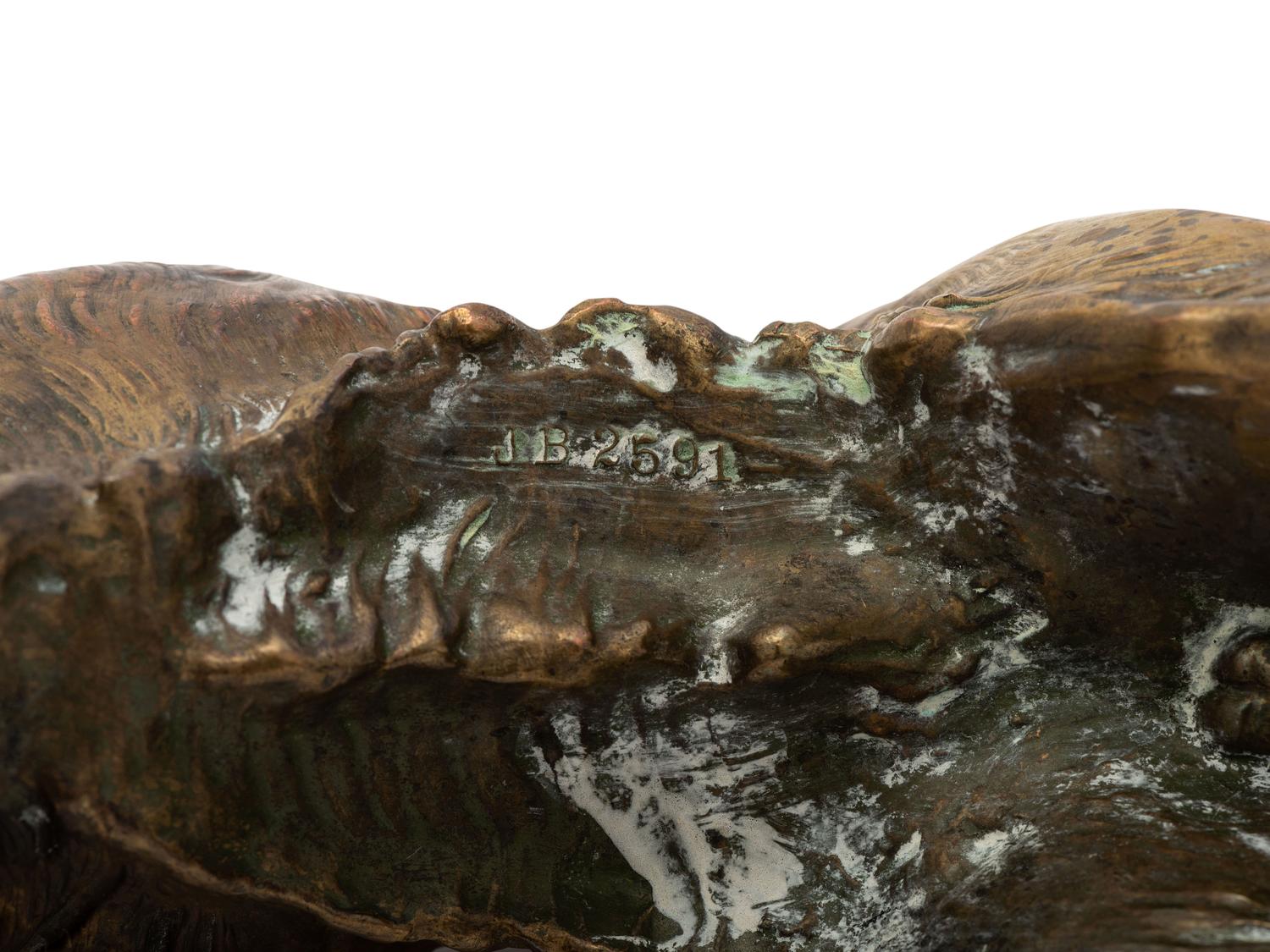 A Patinated Cast Metal Irish Setter