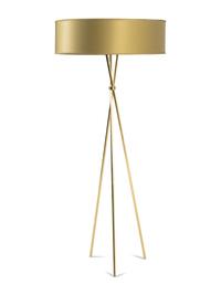 A Contemporary Brass Tripod Floor Lamp