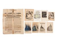 [CIVIL WAR]. A group of pre-Civil War and War-era ephemera.