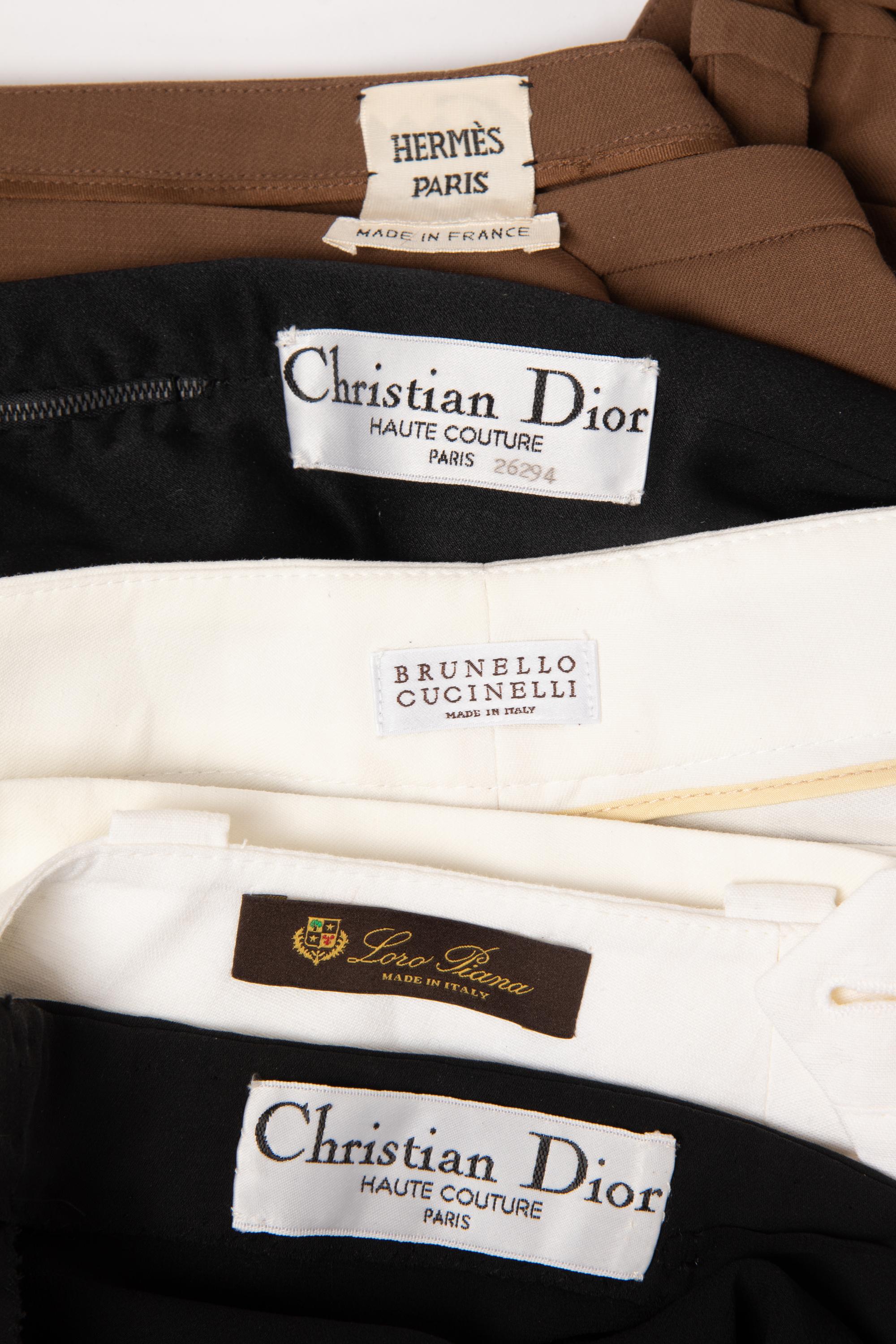 Five Designer Items by Loro Piana, Hermes, Brunello Cucinelli and Dior Haute Couture, c. 2009