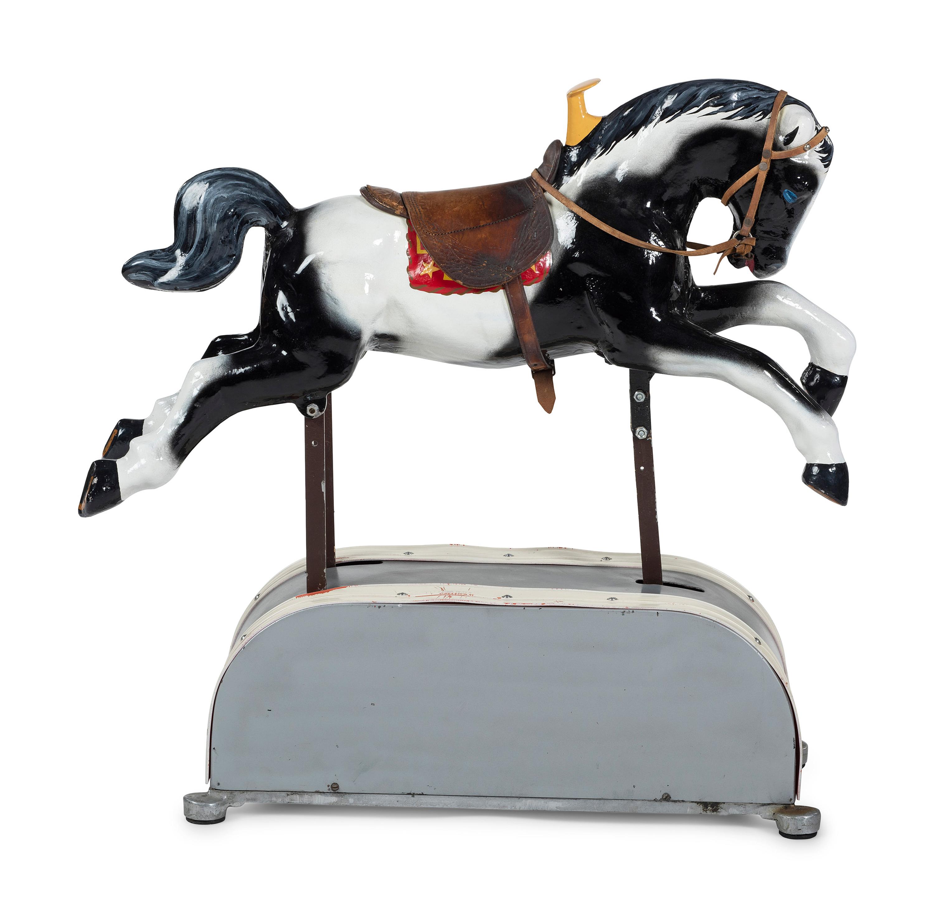 An Electric Painted Riding Horse