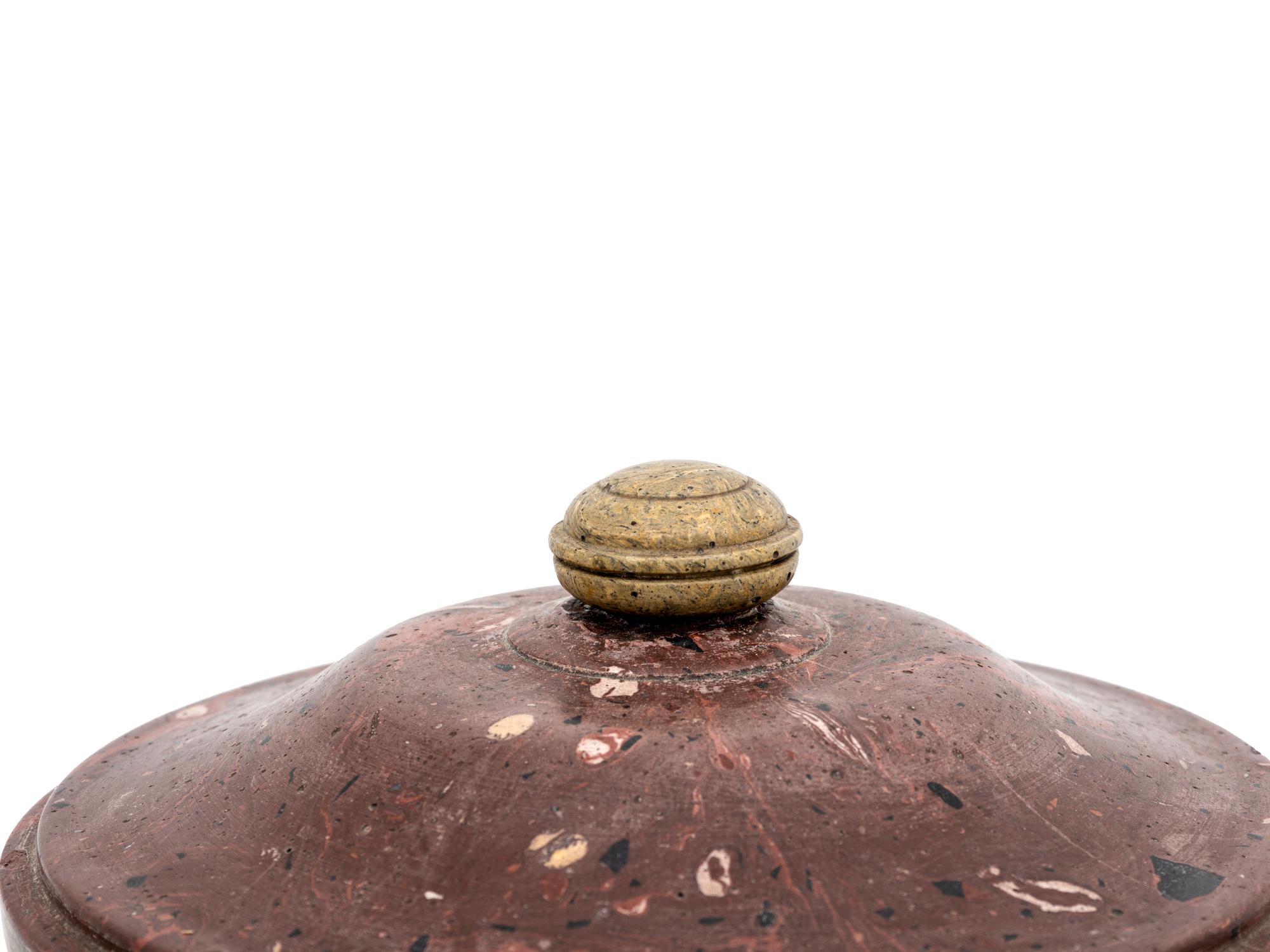 An Italian Scagliola Covered Urn