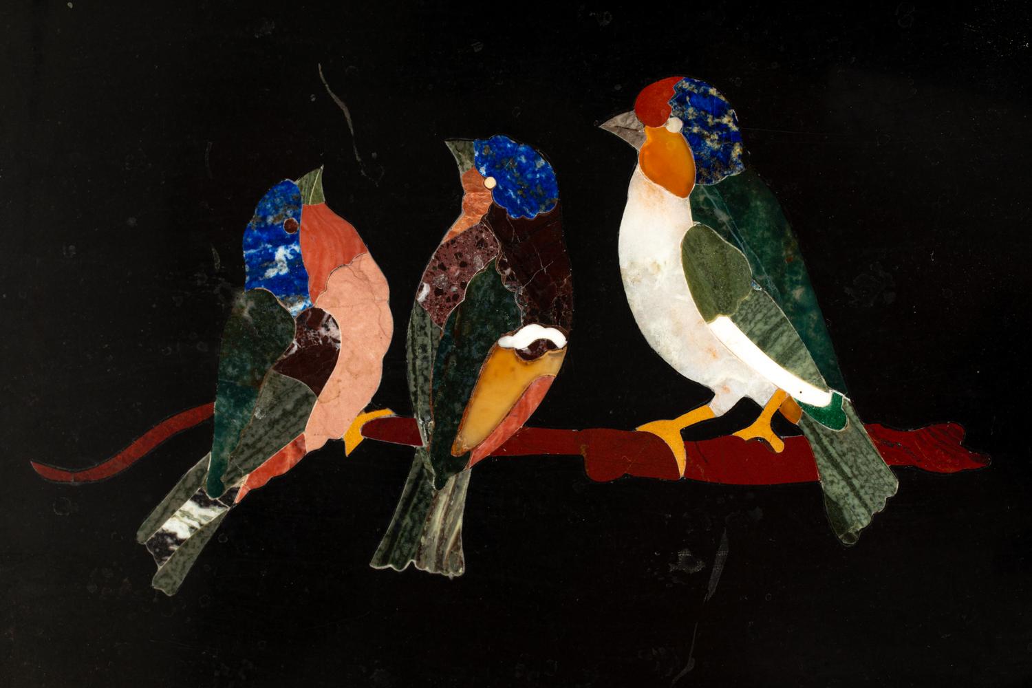 A Set of Four Italian Pietra Dura Plaques