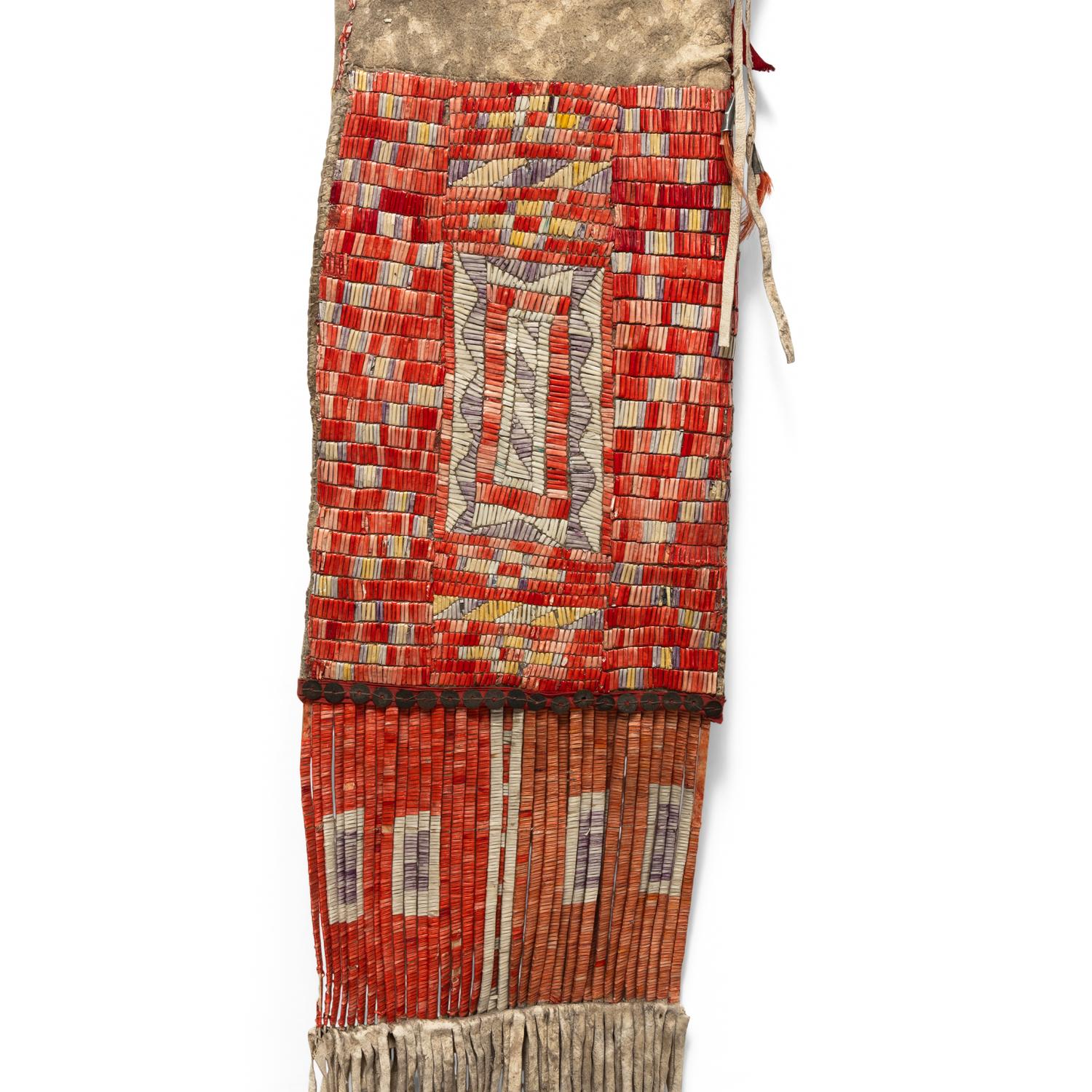 Mandan Quilled Hide Tobacco Bag