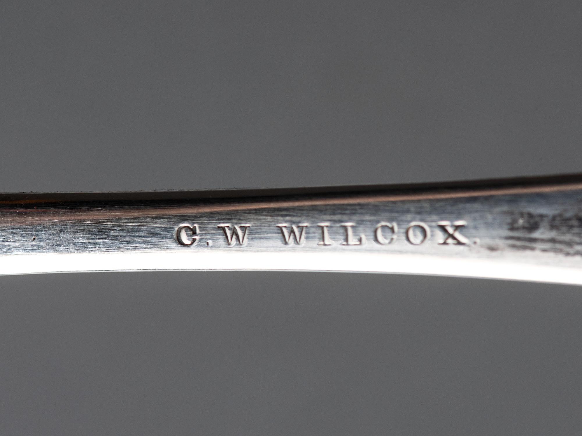 Five American Silver Serving Spoons