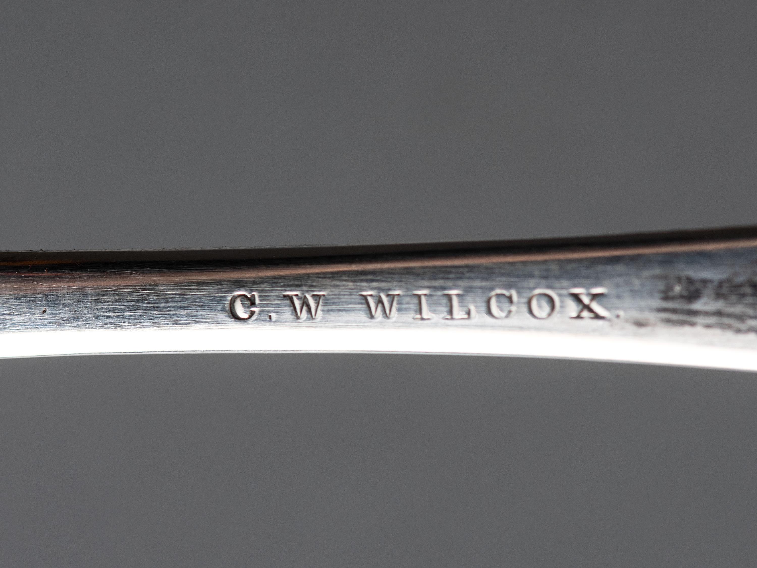 Five American Silver Serving Spoons