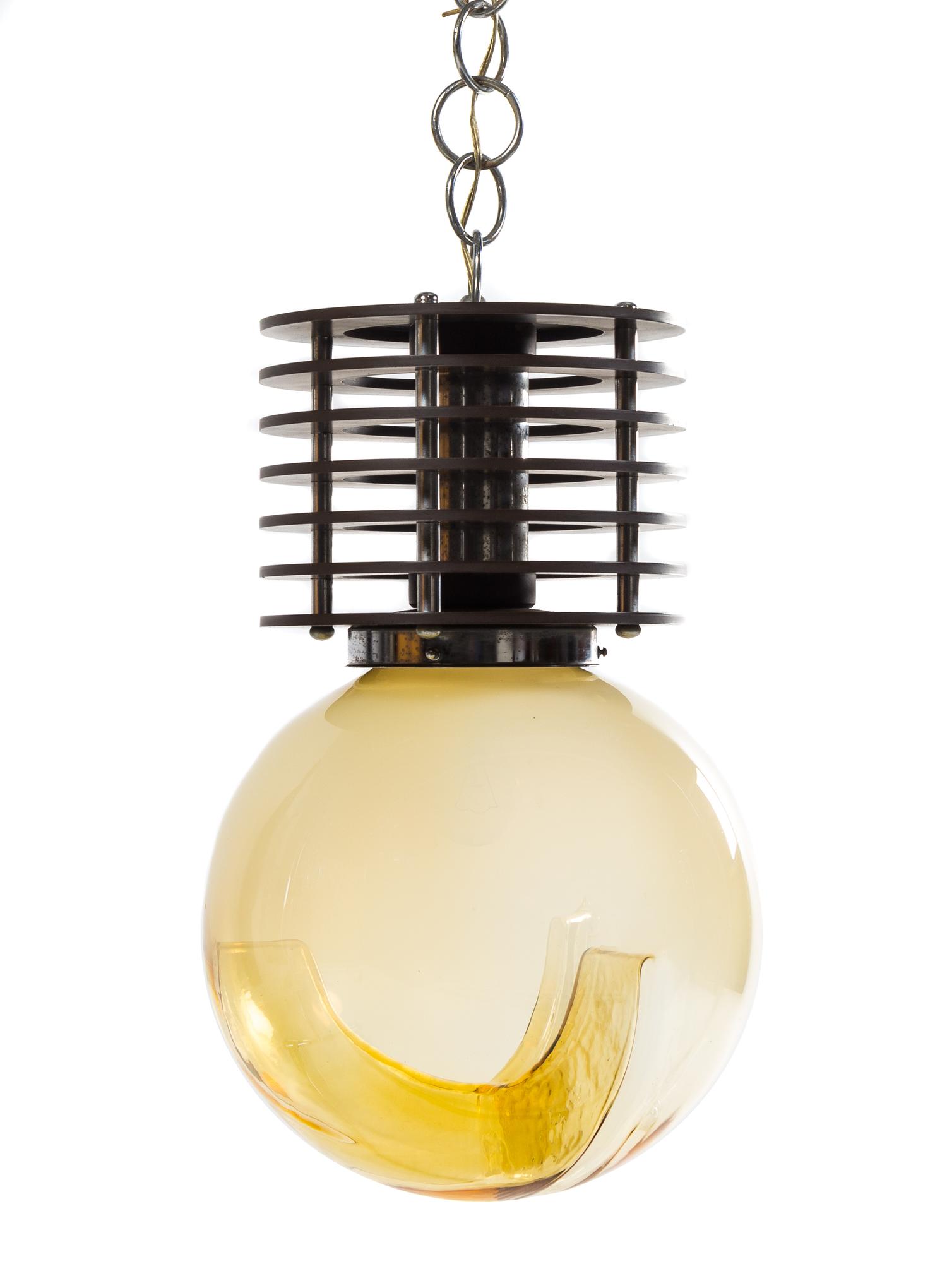 Italian, SECOND HALF 20TH CENTURY, a modernist light fixture