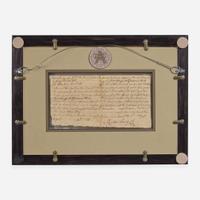 [Declaration of Independence] [North Carolina] Penn, John Manuscript Document, initialed