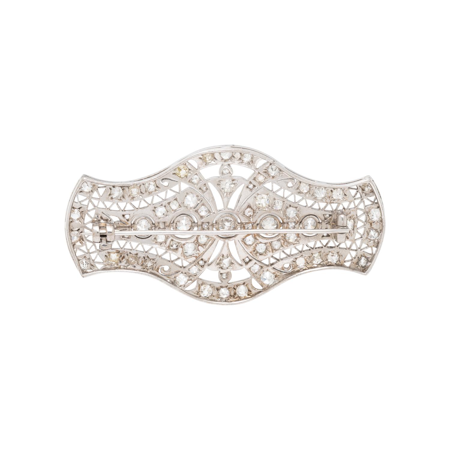ANTIQUE, DIAMOND BROOCH
