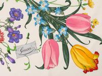 Six Designer Scarves, Including Peter Max, Ferragamo, Pucci, Gucci, and Bob Mackie, 1960-90s