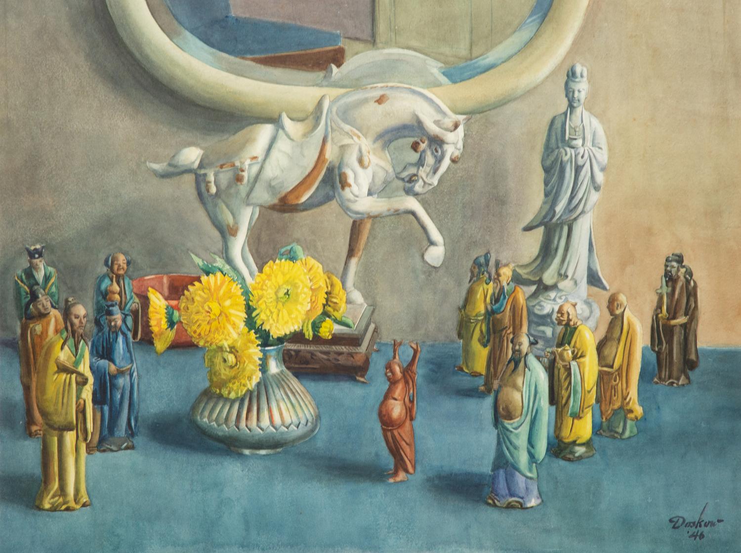 Still Life with Chinese Figurines