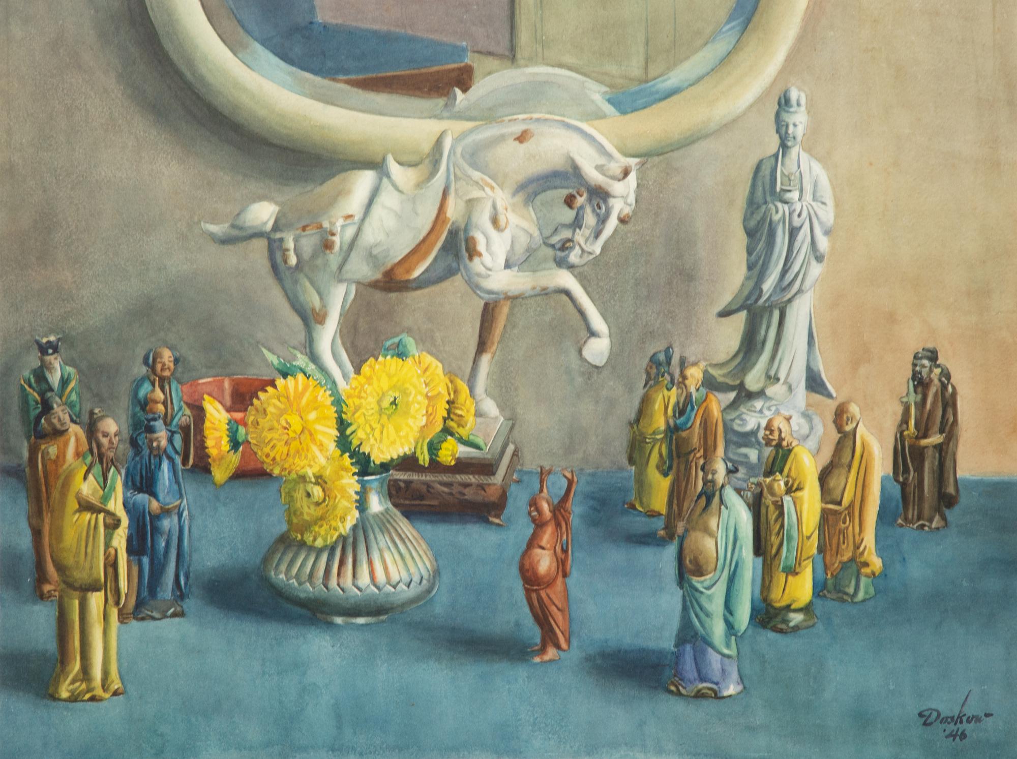Still Life with Chinese Figurines