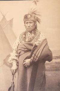 [NATIVE AMERICANS]. [BELL, Charles Milton (1848-1893)]. Chief On-a-wat (Can't Do It) - Mesquakie . [Washington, DC, ca 1879-1880]