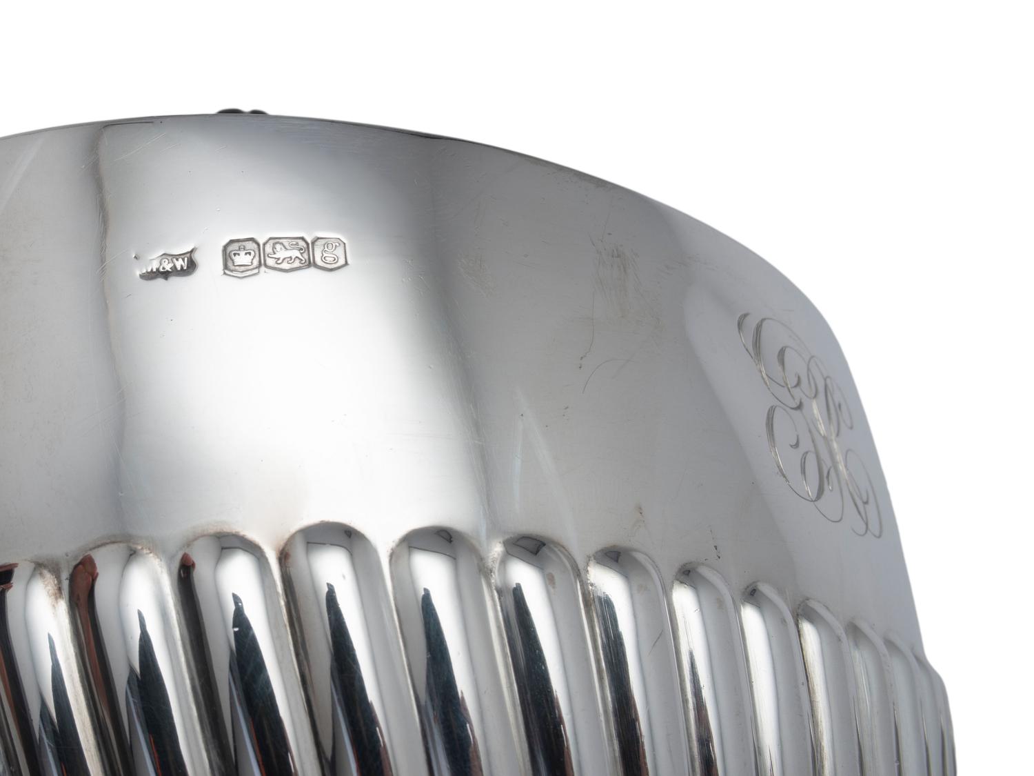 A Three-Piece Silver Tea Service