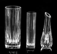 Three Baccarat Glass Vases Height of tallest 7 3/4 inches. — LATE 20TH CENTURY