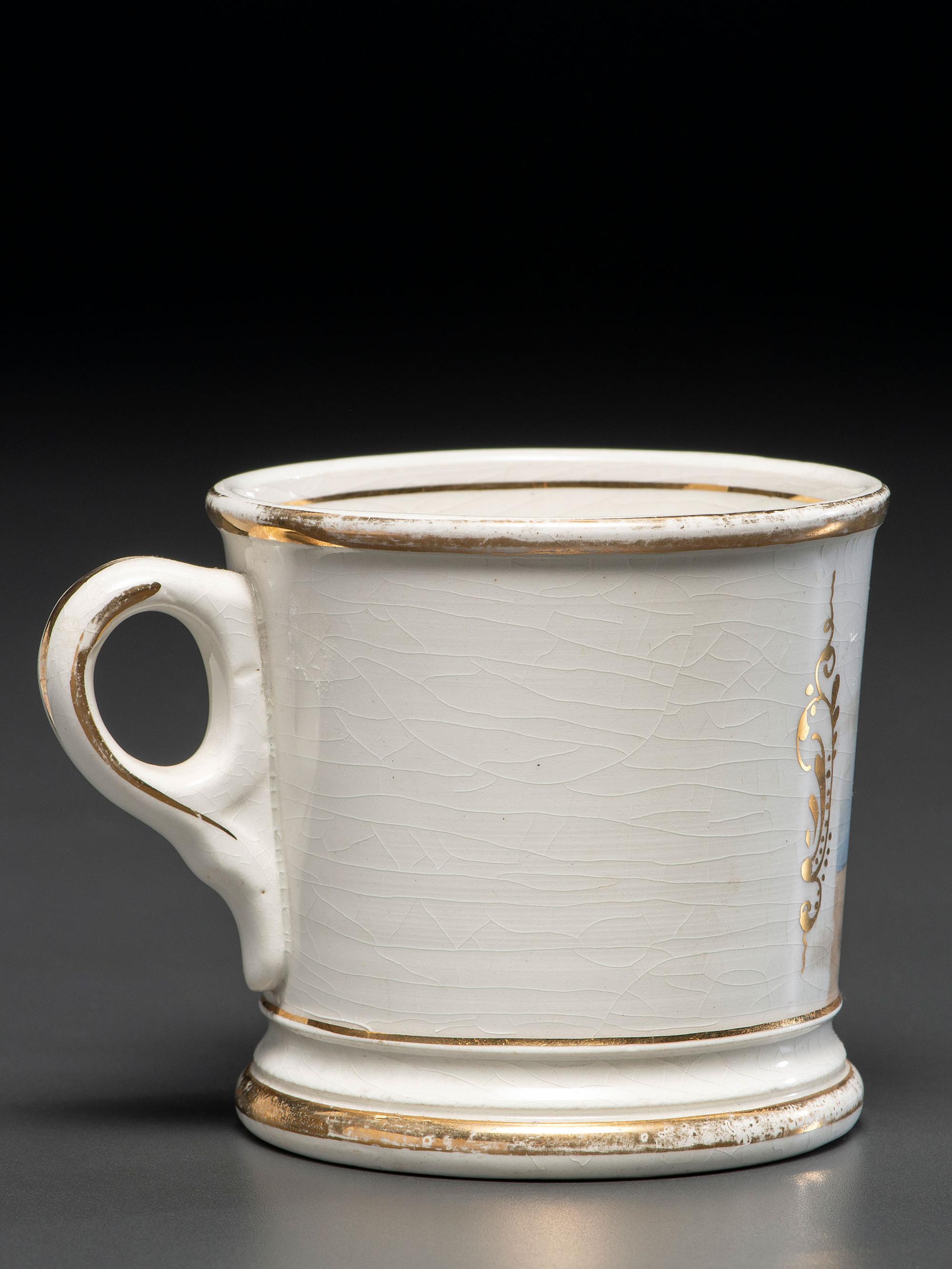 A Moving Van Operator's Porcelain Occupational Shaving Mug