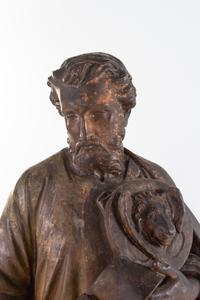 An Italian Terra Cotta Figure of Saint Francis
