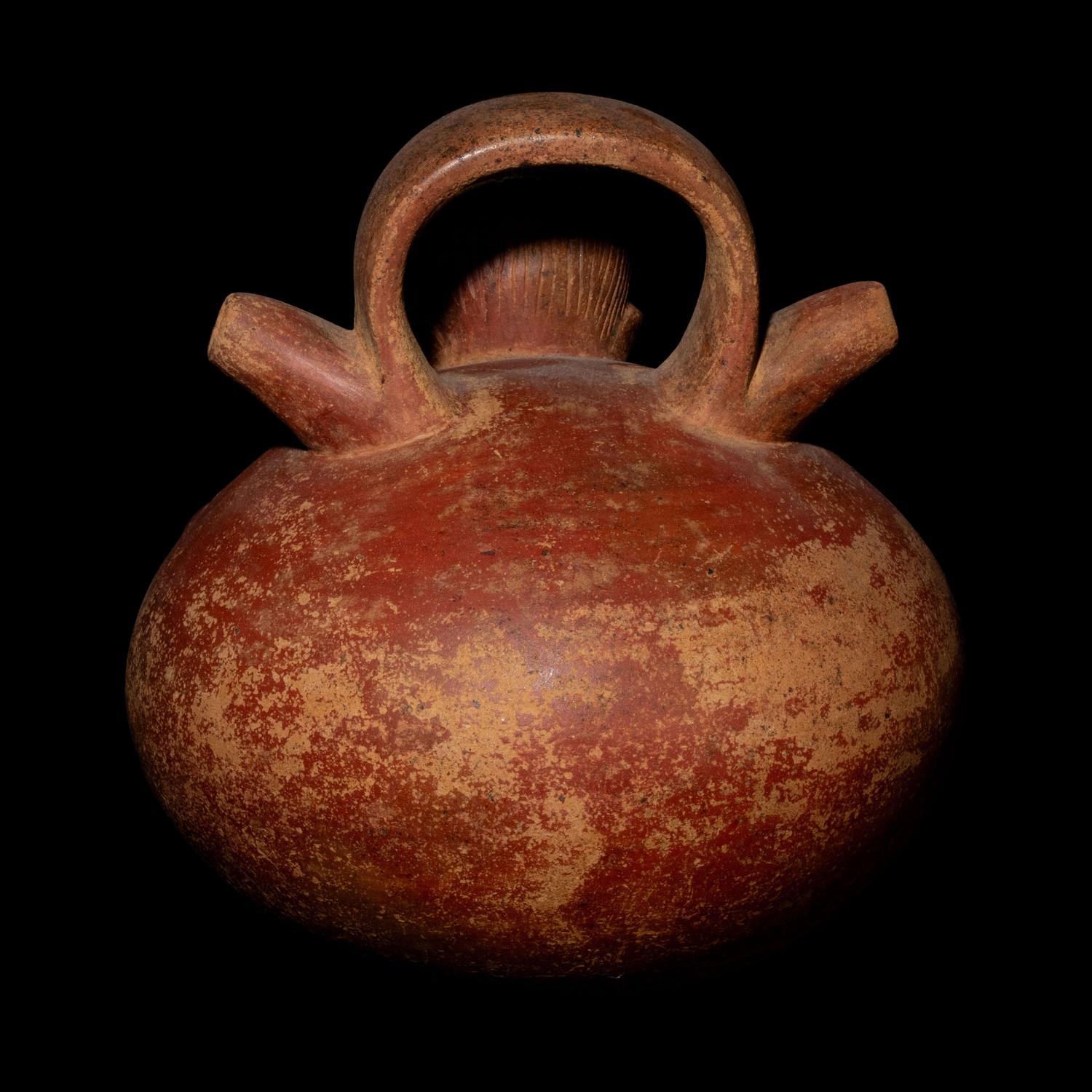 A Calima Redware Anthropomorphic Alcarraza