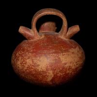 A Calima Redware Anthropomorphic Alcarraza